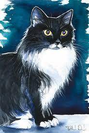This is my cat painting her name was Oreo, but sadly she passed away