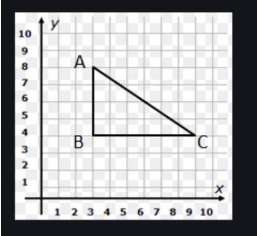 Please open the document to see the picture of the triangle. Find the area of the triangle. Remembe