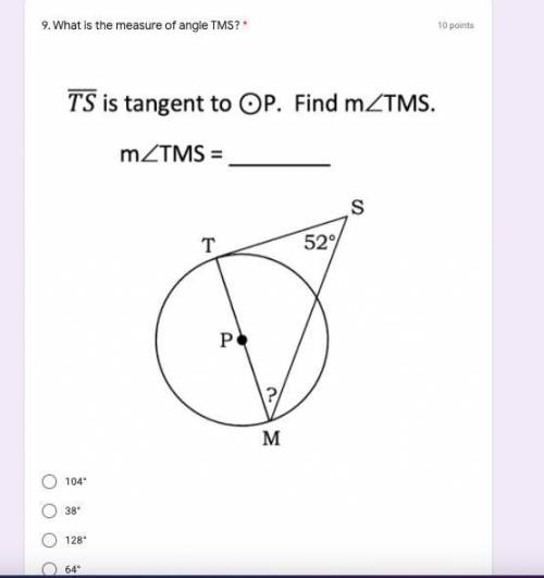 What is the measure of angle TMS? Pls explain your answer and I will mark brainliest!