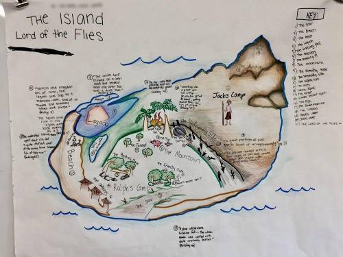 Lord of The Flies Accurate Island Map