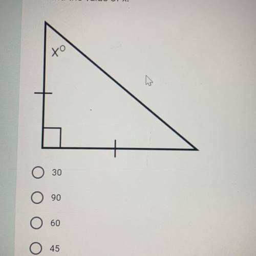 Find the value of x ( HELP PLEASE )