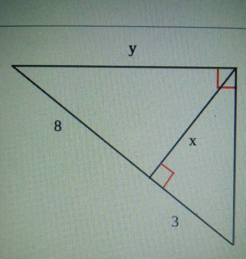 What is y?? x=2√6 if it helps​