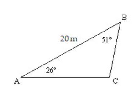 Solve the triangle. Round to the nearest tenth when necessary or to the nearest minute as appropria