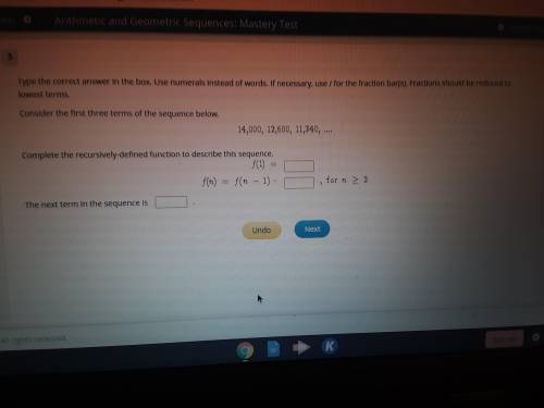 Complete the recursively defined function to describe this sequence