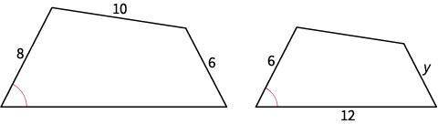 These polygons are similar. Find the value of y.

5.5
4.5
6
3.5