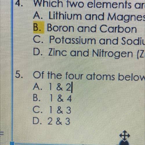 Of the four at me below, which two would be in the same group?