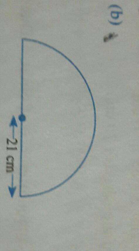 Guys please help me I have to find the perimeter of the following semicircle​