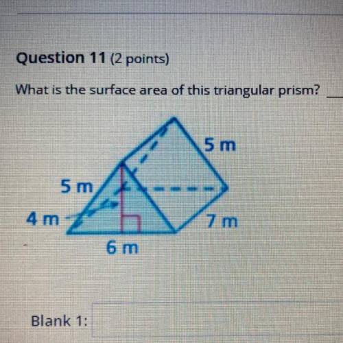 What is the surface area of this triangular prism?