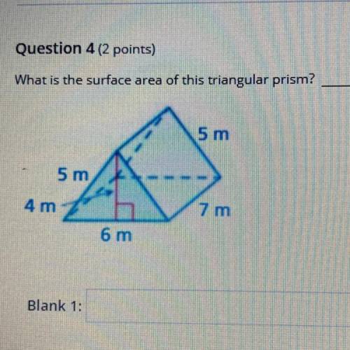 What is the surface area of this triangular prism?