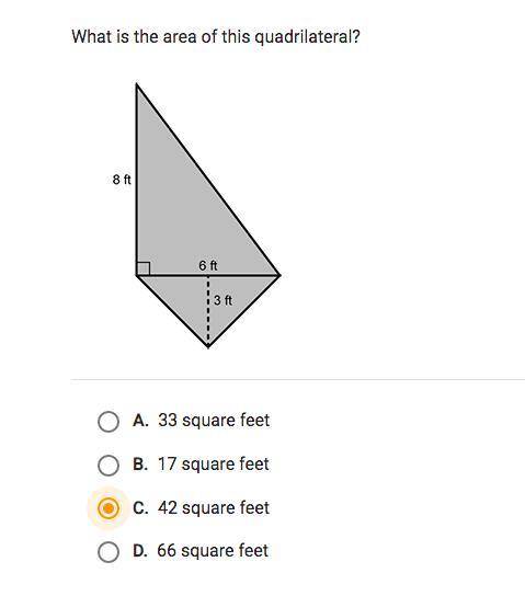 What is the area of this quadrilateral