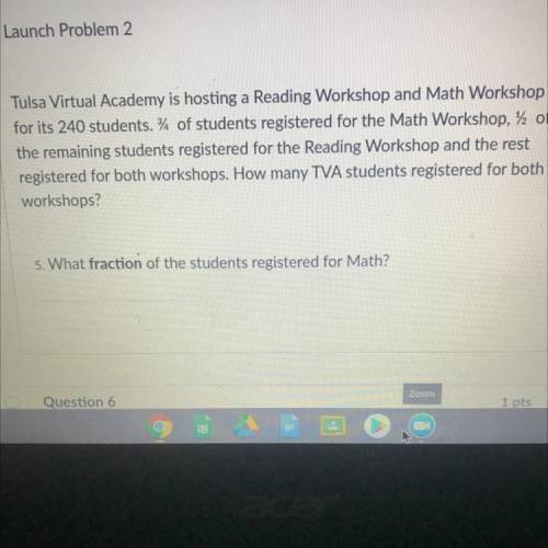 Tulsa Virtual Academy is hosting a Reading Workshop and Math Workshop

for its 240 students. % of