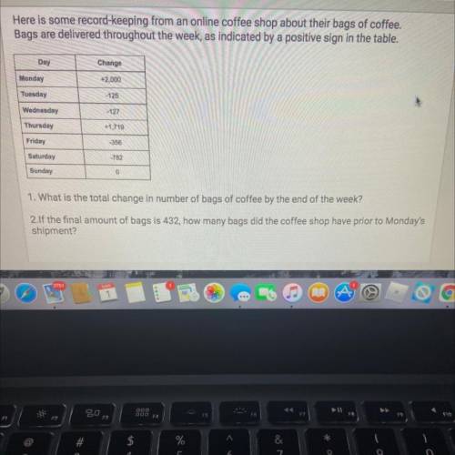 Here is some record-keeping from an online coffee shop about their bags of coffee.

Bags are deliv