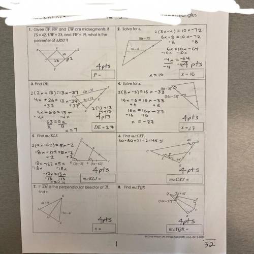 Unit 5 geometry test 
Part 1 I need this pleassseeee