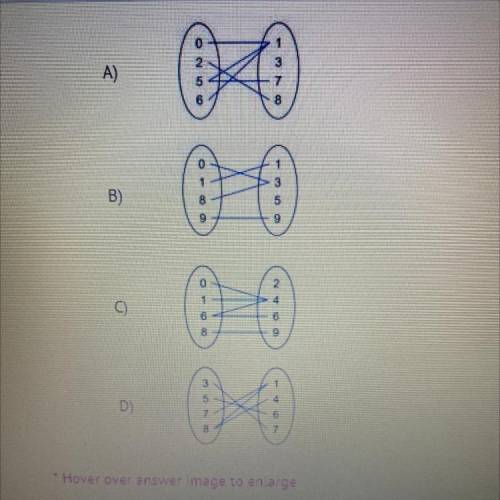 Which mapping diagram represents a function from x to y? Hurry please.