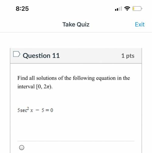 Find all solutions of the following equation in the interval