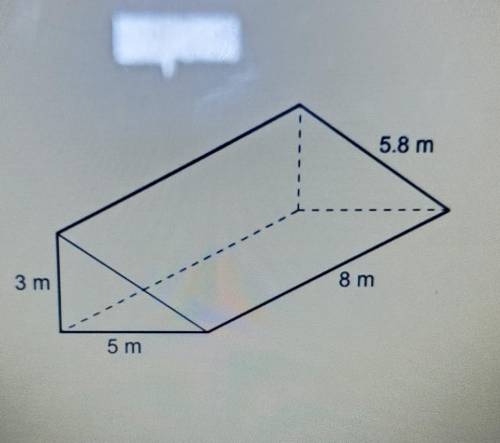 What is the lateral surface area of the triangular prism? DO NOT PUT LABEL ON ANSWER.​