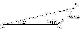 Solve the triangle. Round to the nearest tenth when necessary or to the nearest minute as appropria