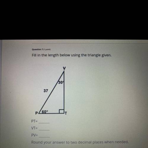 Find the length below using the triangle given??