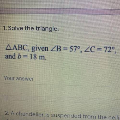 *i'll give brainliest to whoever answers this correctly*
this is trigonometry, cosine law