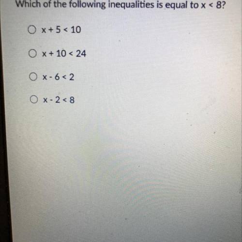 I need help finding the inequality of this