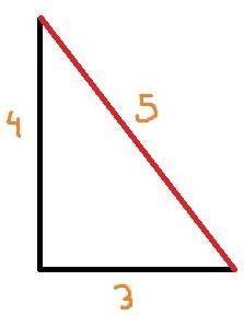 PLEASE ANSWER!
Draw a right triangle with side lengths of 3, 4, and 5 units.