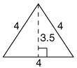 Find the surface area of a triangular prism that has a height of 11 meters and the following triang
