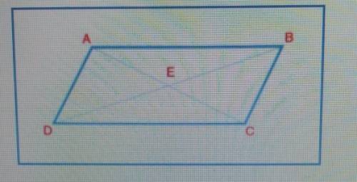 In the parallelogram below, AD = 10in., AE = 8in. and BD = 20in.

what is the length of AC-BC?(o)