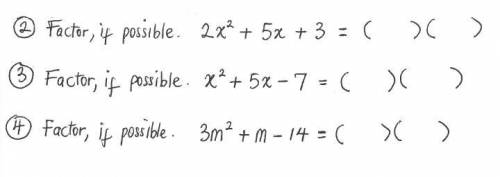 I need help with these please. it has too me like (x +?) kind of answer .