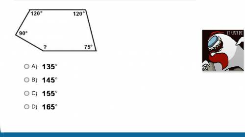 What is the measure of the angle in the polygon shown below?

will give brainliest to first answer