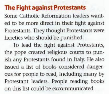 Who created courts to punish protestants? Why were Protestants not liked?

Ignatius of Loyola
Don