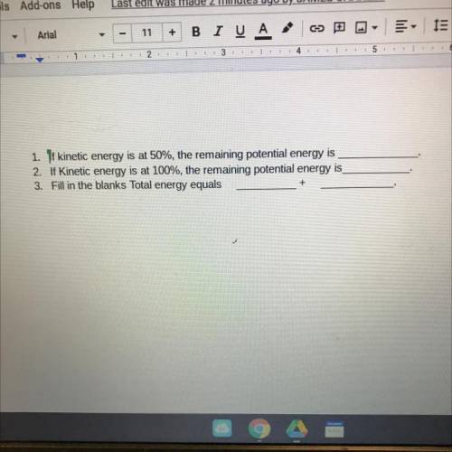Energy fill in the black,help !