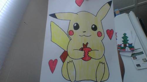 Like ma drawling its pikachu lol