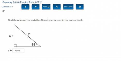 Find the values of the variables. Round your answer to the nearest tenth.