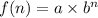 f(n)=a\times b^n