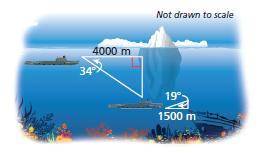 Submarines use sonar systems, which are similar to radar systems, to detect obstacles. Sonar system