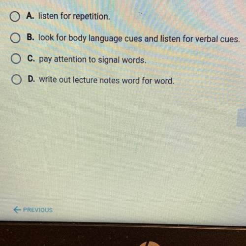 All of the following are important things one should do during a lecture
except