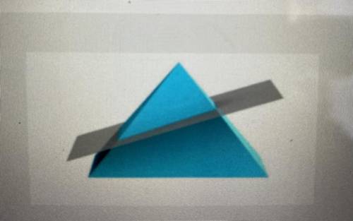 What shape will be angled cross-section of a rectangular pyramid be?