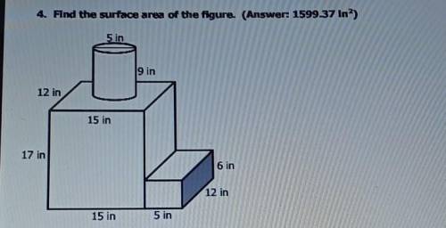 What is the surface area of the figure?​