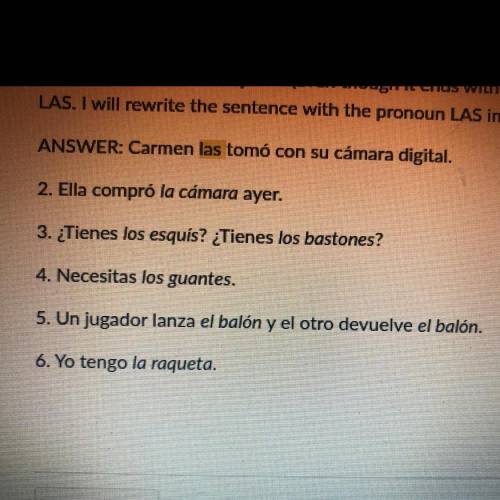 Rewrite using a pronoun. Rewrite the entire sentence replacing the italicized nouns with pronouns.