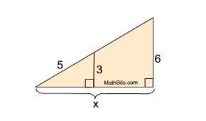 Solve for x using side splitter theorem