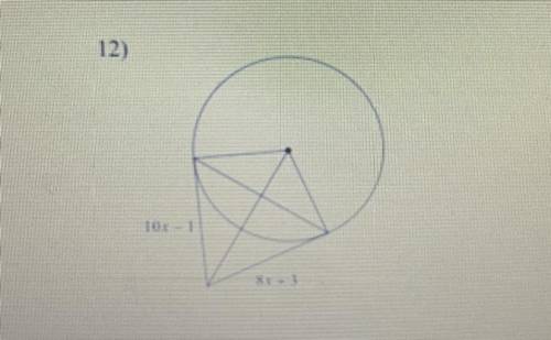 Can somebody please solve for x! please