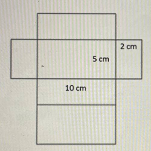 Determine the surface area of the rectangular prism below. (Picture)

80cm^2
100cm^2
160cm^2
17cm^