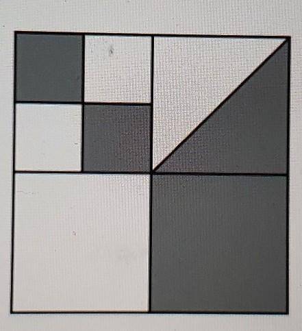 A large square is divided into 4 smaller squares; then small left square is

divided into 4 smalle