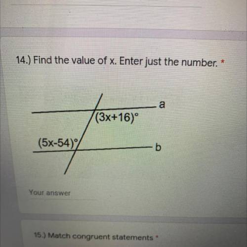 Find the value of x.