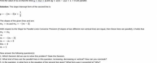 Now answer the following question(s):

1. Which theorem did we use to solve this problem? State th