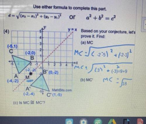 Please HELP I need help with questions (b) and (c) (geometry)