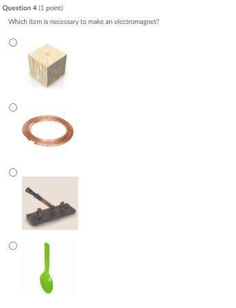 Which item is necessary to make an electromagnet?