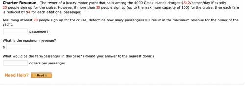 The owner of a luxury motor yacht that sails among the 4000 Greek islands charges $512/person/day i