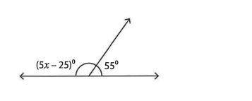 Find the value of x in the angle pair.