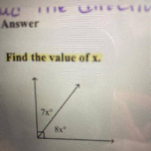 URGENT: Find the value of X